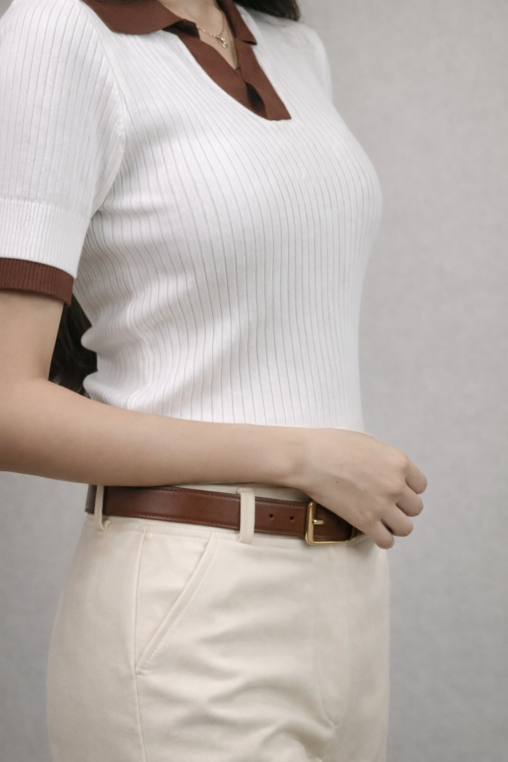 Old-Money Contrast Knit