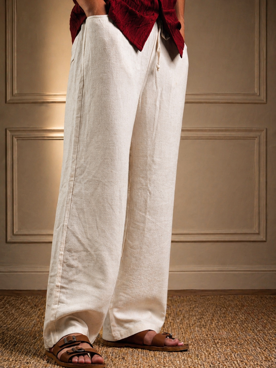 Hampton Ivory Trousers