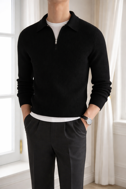 The Windsor Zip Sweater
