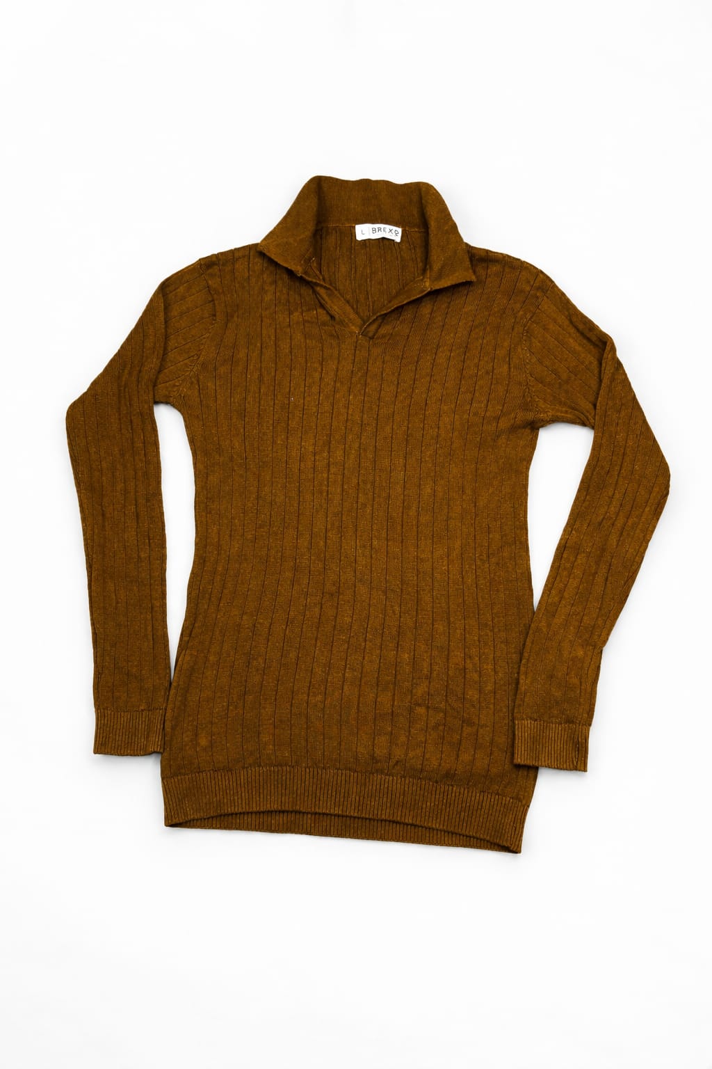 The Ascot Ribbed Long-Sleeve