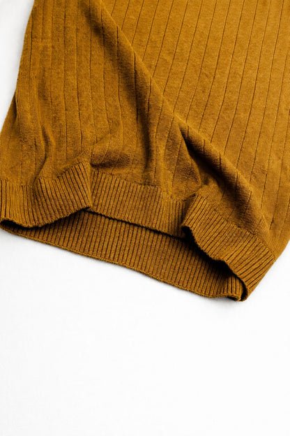The Ascot Ribbed Long-Sleeve