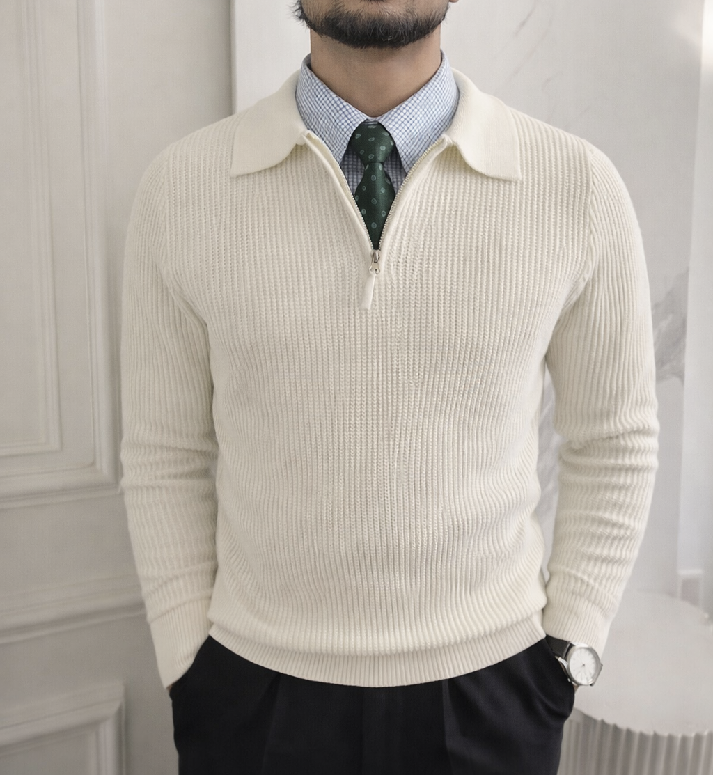 The Windsor Zip Sweater