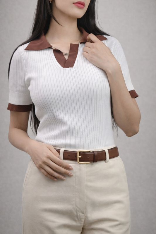 Old-Money Contrast Knit