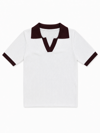 Old-Money Contrast Knit