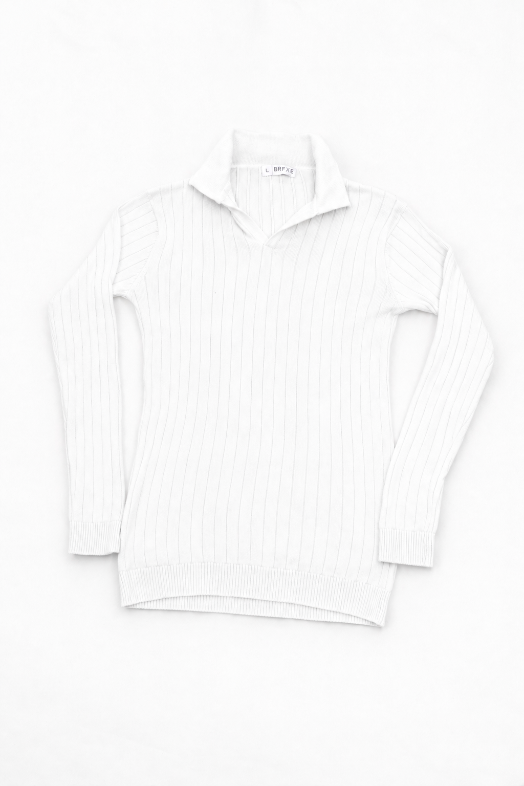 The Ascot Ribbed Long-Sleeve
