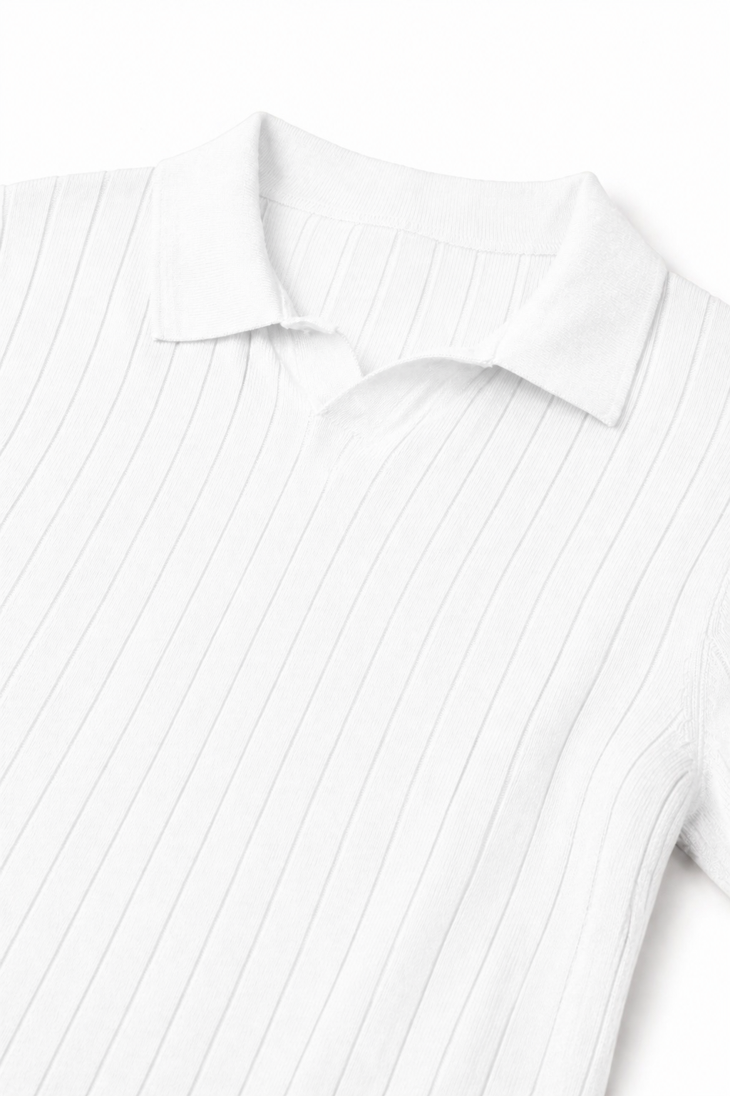 The Ascot Ribbed Long-Sleeve